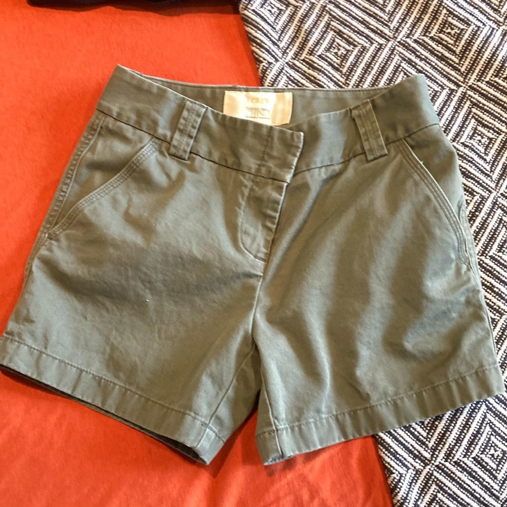 J crew classic twill chino shorts